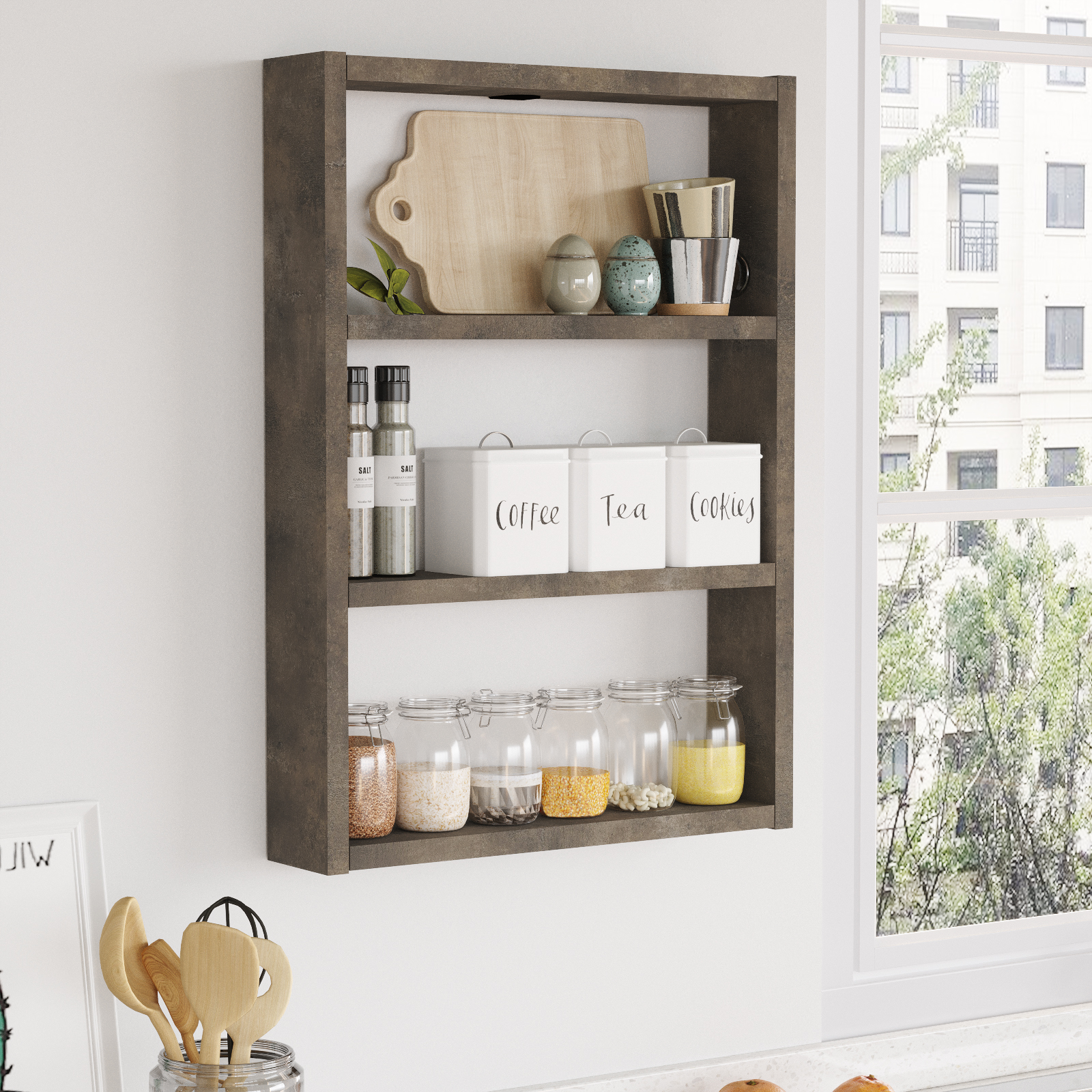 Yurudesign Pera 3�lü Duvar Rafı Mutfak Banyo Rafı Bronz PR1PB Yuru Yurudesign Pera 3�lü Duvar Rafı Mutfak Banyo Rafı Bronz PR1PB Yuru